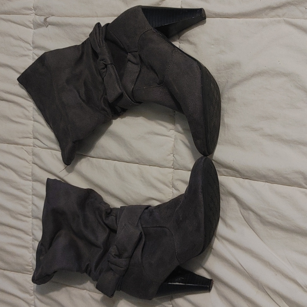 Grey Apt. 9 Heeled Boots